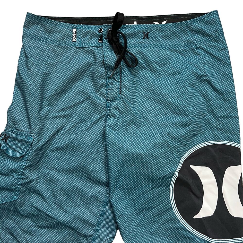 Hurley Men's Geometric Swim Shorts Size 33 - Picture 2 of 7